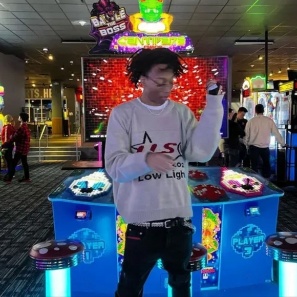 Low Lights StudiosDesert White Knit Sweater - Picture 4 of 8